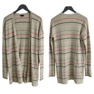 Theory 100% Cashmere Striped Cardigan